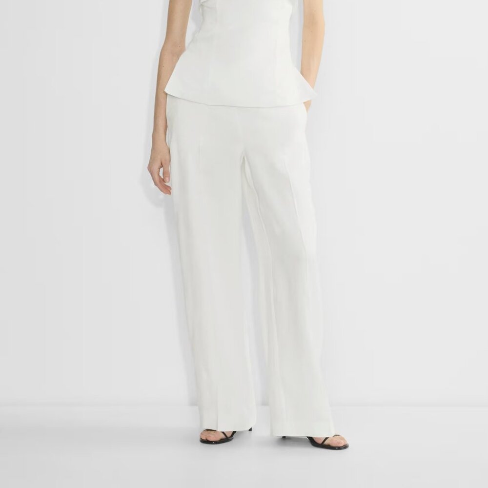 Aritzia Babaton Parity Linen Pant in Oak